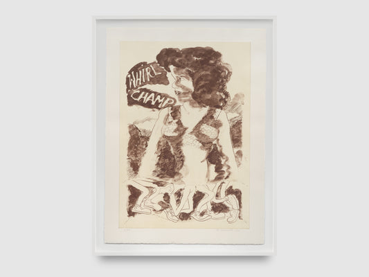 Robert Colescott Print: "Whirl Champ" (1997)