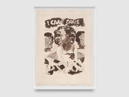 Robert Colescott Print: "I Can’t Dance" (1996)