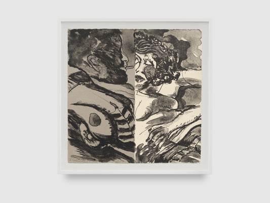 Robert Colescott Print: "Drive" (1989)