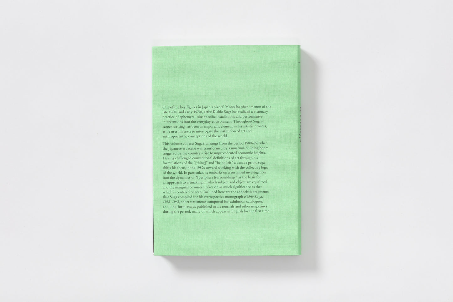 Kishio Suga: Writings, Vol. II, 1980–1989