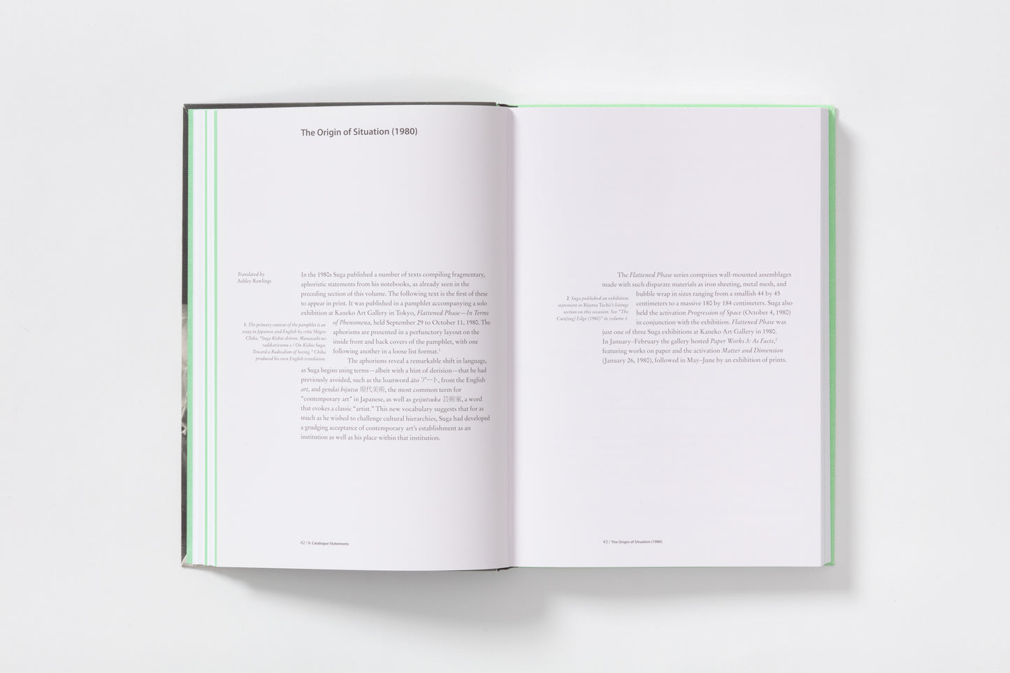Kishio Suga: Writings, Vol. II, 1980–1989