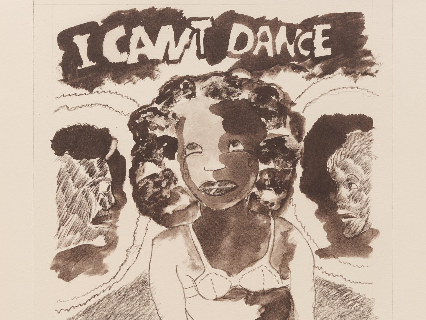 Robert Colescott Print: "I Can’t Dance" (1996)